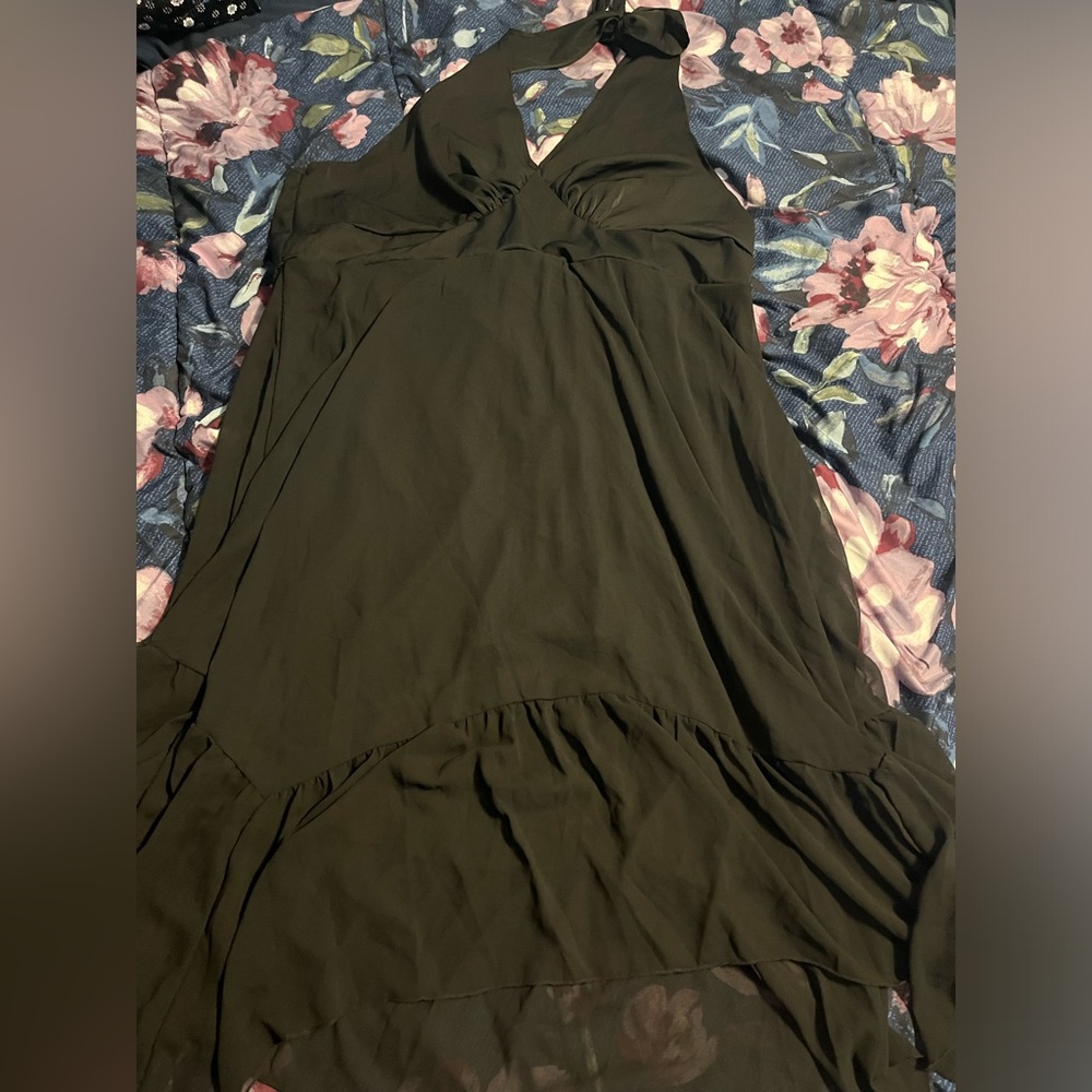 SHEIN curve halter top dress